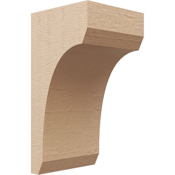 Ekena Millwork 8"W x 8"D x 16"H Wide Legacy Rough Cedar Woodgrain TimberThane Corbel, Primed Tan CORUR08X08X16LGYRCPR - main